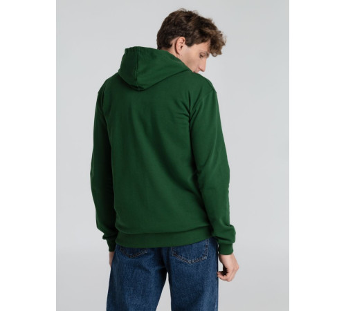 Толстовка с капюшоном на молнии Unit Siverga Heavy, темно-зеленая