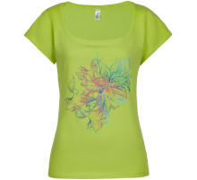 Футболка женская Vibrance, зеленое яблоко
