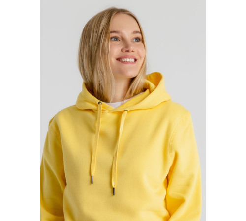 Толстовка с капюшоном унисекс King, желтая