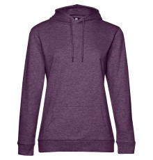 Толстовка с капюшоном женская Hoodie, фиолетовый меланж