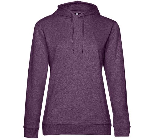 Толстовка с капюшоном женская Hoodie, фиолетовый меланж