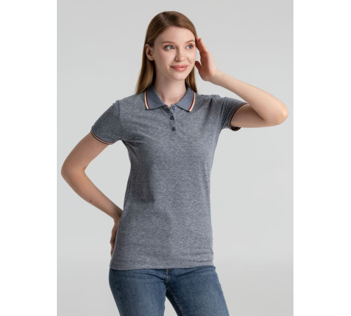 Рубашка поло женская Paname Women, голубой меланж