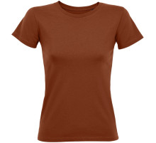Футболка женская Regent Fit Women, коричневая (терракотовая)