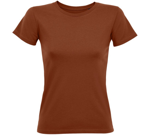 Футболка женская Regent Fit Women, коричневая (терракотовая)