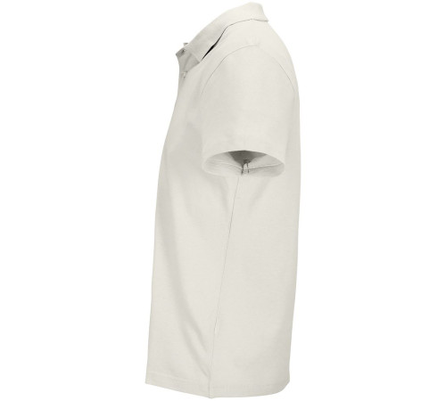 Рубашка поло унисекс Pulse, молочно-белая