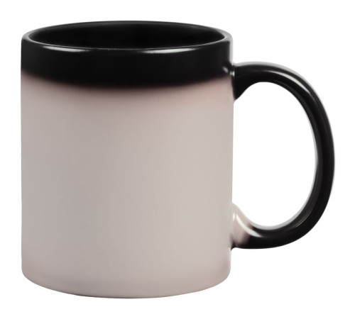 Кружка-хамелеон On Display, матовая, черная