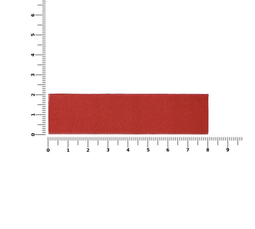 Лейбл тканевый Epsilon, S, красный