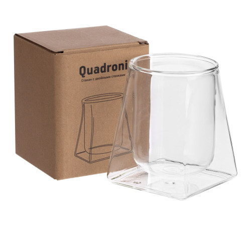 Стакан с двойными стенками Quadroni