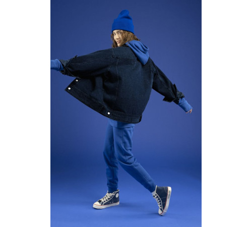 Куртка джинсовая O2, темно-синяя