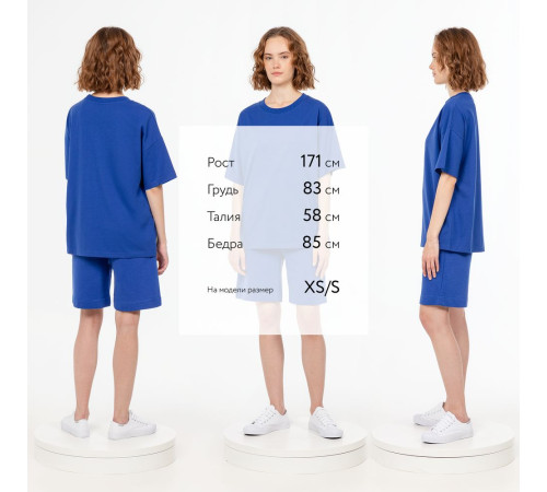 Футболка унисекс оверсайз T3, синяя