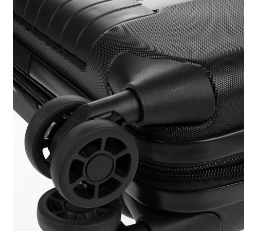 Чемодан Platta, черный с синим