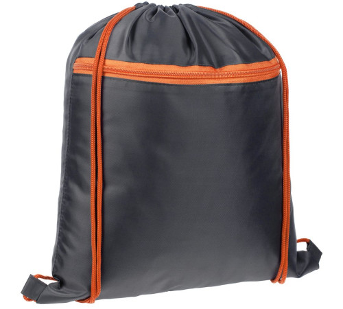 Детский рюкзак Novice, серый с оранжевым