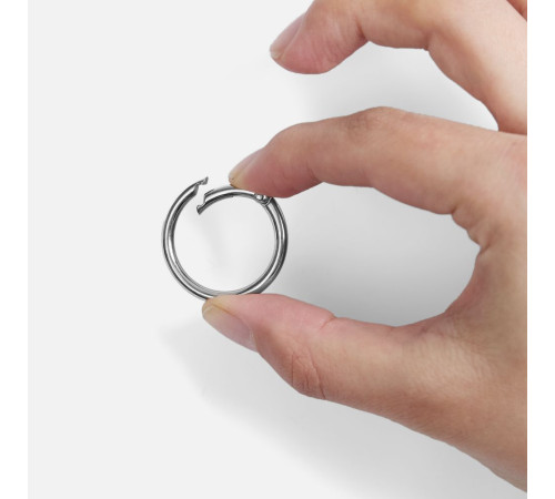 Карабин-кольцо Claus, L, серебристый