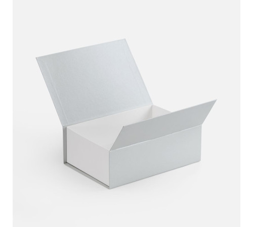 Коробка Bicolor Case, белая с серым