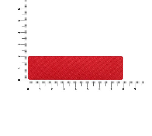 Наклейка тканевая Lunga, S, красная