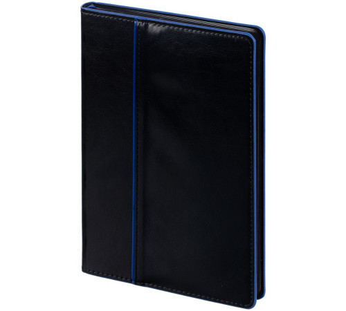 Ежедневник Alanis, недатированный, черный с синим