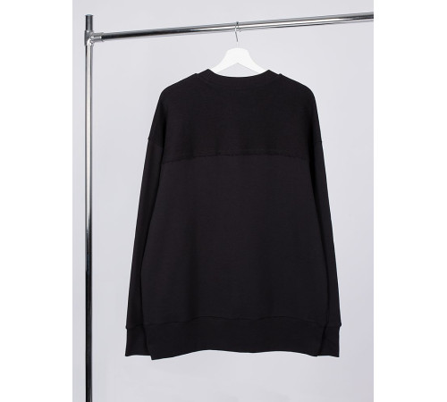 Свитшот оверсайз унисекс Vozduh, черный