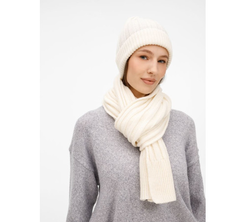 Шарф Bellish, белый (ванильный)