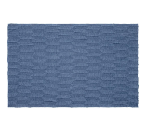 Плед Rombus, синий меланж (джинс)