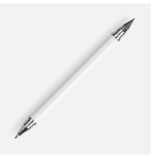 Ручка шариковая и вечный карандаш Diptych, белая