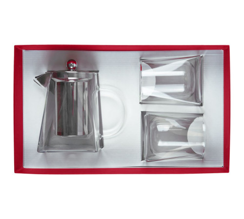 Чайный набор Quadroni в красной коробке