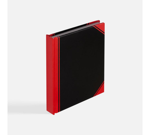 Блокнот Accenti Mini, черный с красным