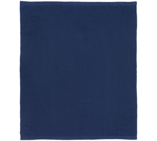 Плед Shirr, темно-синий (сапфир)