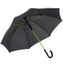 Зонт-трость с цветными спицами Color Style, зеленое яблоко, с серой ручкой