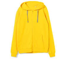Толстовка на молнии с капюшоном Unit Siverga, желтая
