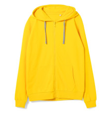 Толстовка на молнии с капюшоном Unit Siverga, желтая