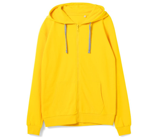 Толстовка на молнии с капюшоном Unit Siverga, желтая
