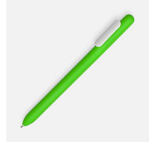 Ручка шариковая Swiper Soft Touch, зеленая с белым