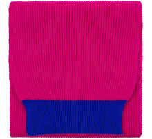 Шарф Snappy, фуксия с синим