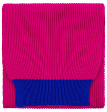 Шарф Snappy, фуксия с синим