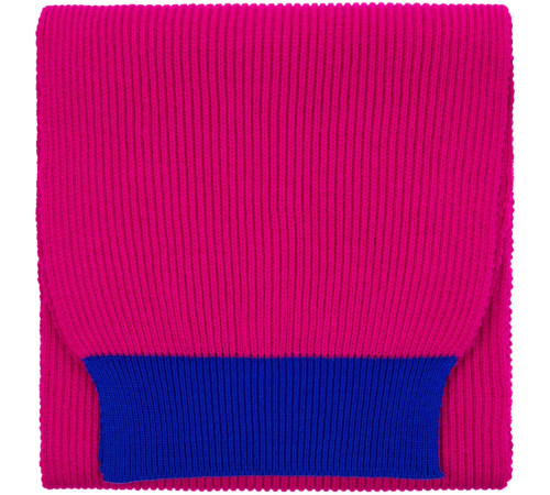 Шарф Snappy, фуксия с синим
