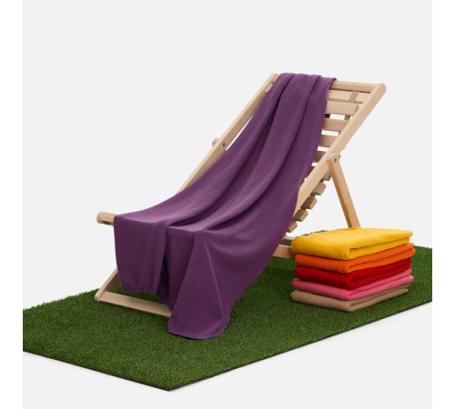 Флисовый плед Warm&Peace, фиолетовый