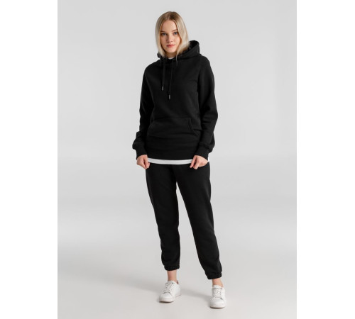 Толстовка с капюшоном унисекс King, черная