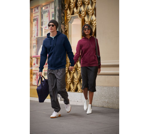 Толстовка на молнии с капюшоном женская Queen, темно-синяя