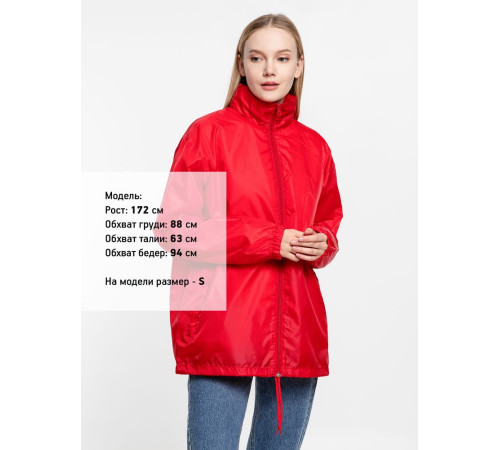 Ветровка унисекс Shift, красная
