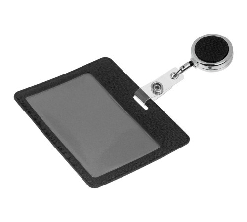 Чехол для карточки с ретрактором Devon, черный