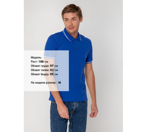 Рубашка поло Virma Stripes, ярко-синяя