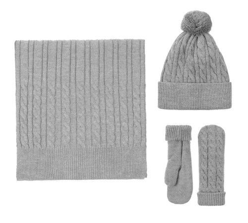 Набор Heat Trick, светло-серый меланж