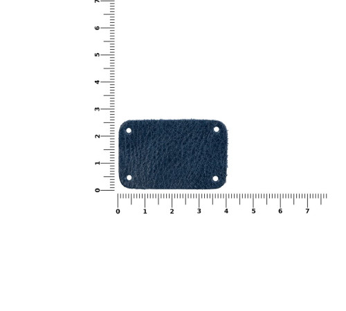 Лейбл кожаный Beta, S, синий