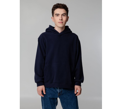 Худи флисовое унисекс Manakin, темно-синее