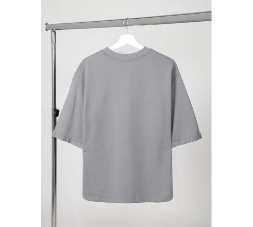 Футболка оверсайз унисекс Kosmos 2.0, светло-серая