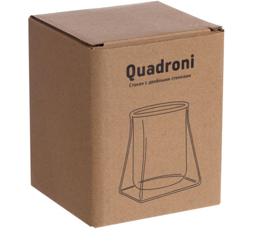 Стакан с двойными стенками Quadroni