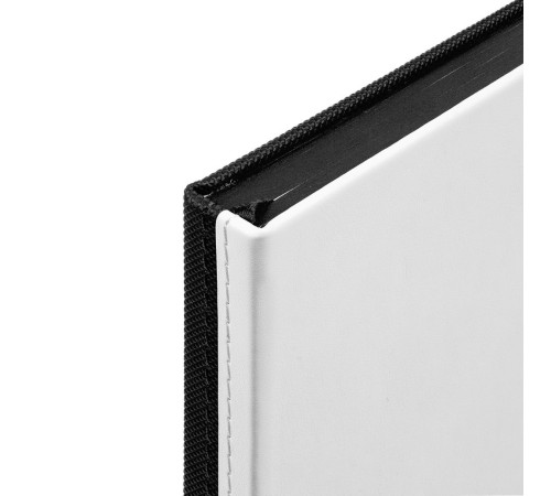 Ежедневник Duplex, недатированный, белый с черным