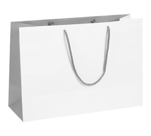 Пакет бумажный Bicolor, белый с серым