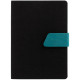 Ежедневник Boom, недатированный, черный с бирюзовым