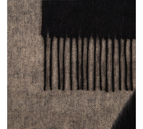 Палантин Charming, черный с бежевым